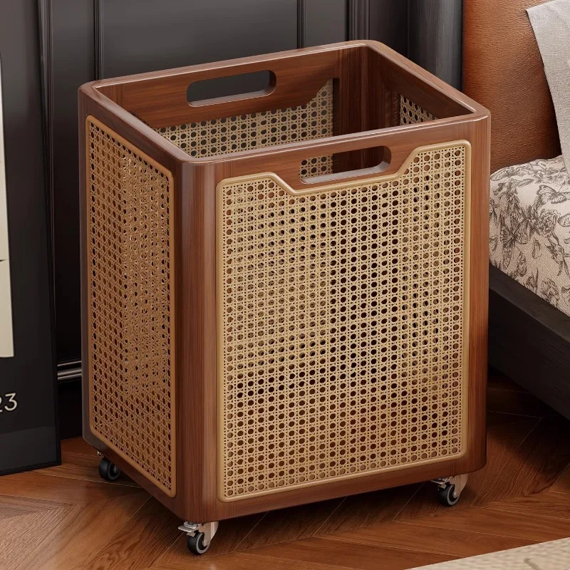 Solid wood yoga mat storage basket sports fitness equipment storage basket household basketball storage rack toy shelf