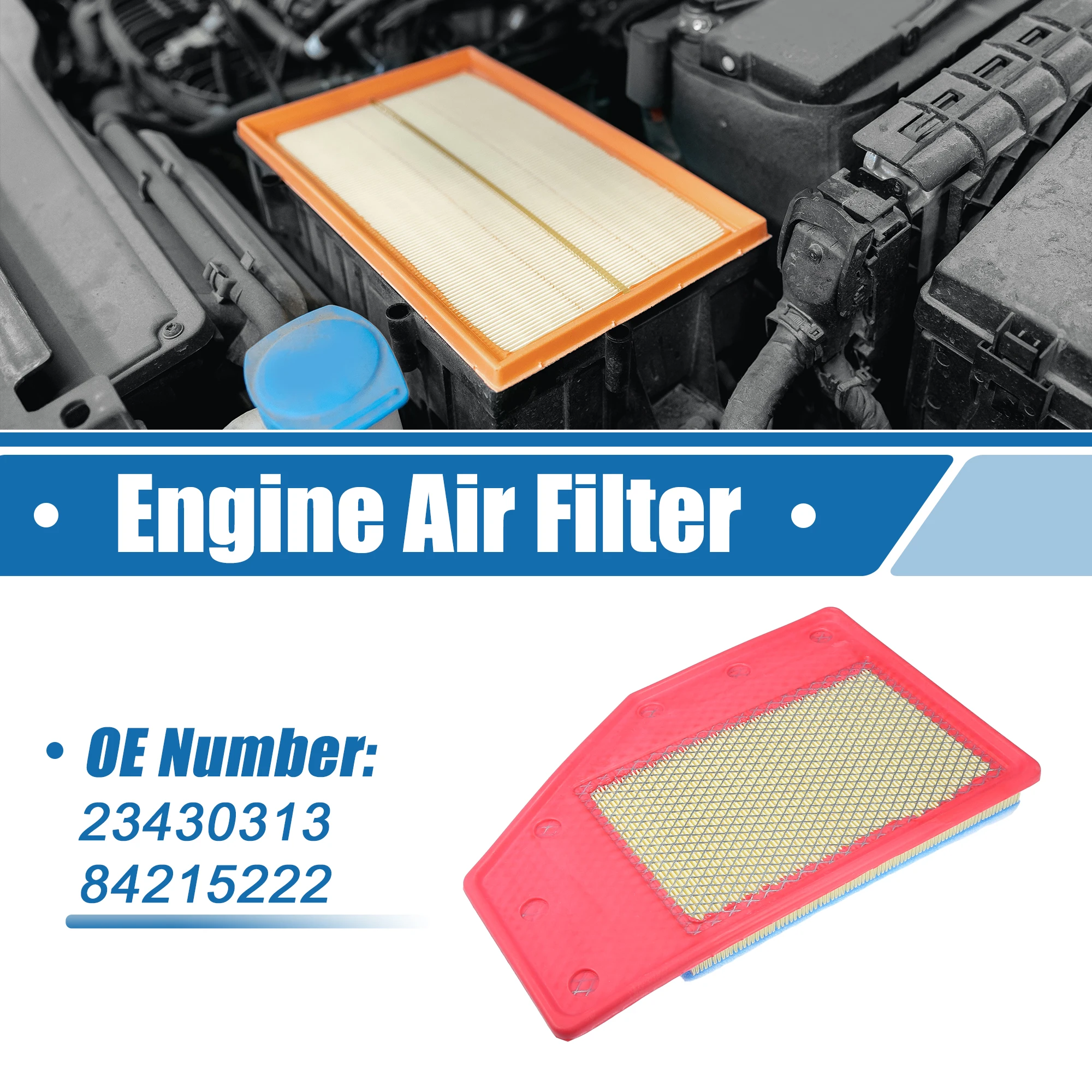 

Воздушный фильтр двигателя X Autohaux No 23430313 для Cadillac XT4 2.0L 2019-2023