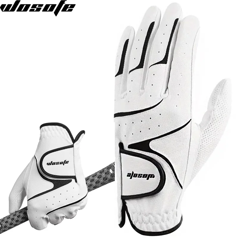 

Golf Gloves Pu Non-Slip Nano Cloth Lycra Gloves Comfortable Breathable Gloves Left Hand Single