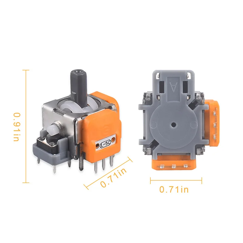 PS5/PS4/Xbox One/시리즈 컨트롤러 수리 부품 액세서리용 교체 홀 이펙트 조이스틱 3D 아날로그 센서 썸스틱