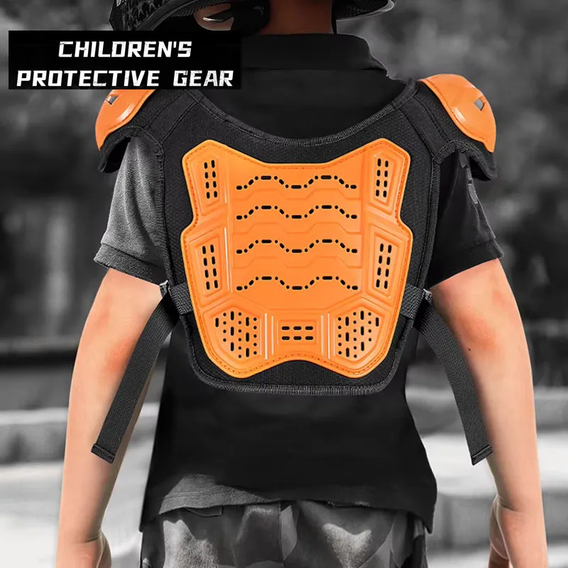 VEMAR Kid's Motorcycle Armor Vest Protection Motocross Body Jacket Protective Riding Elbow Kneepads Moto Full Armor Children