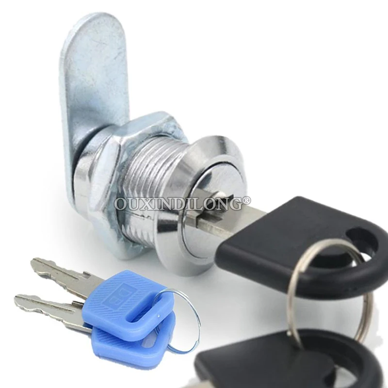 Brand New 30PCS Zinc Alloy Cam Locks Metal File Cabinet Door Locks Locker Mailbox Milk Box Lock+Lock Tongue+Master Keys