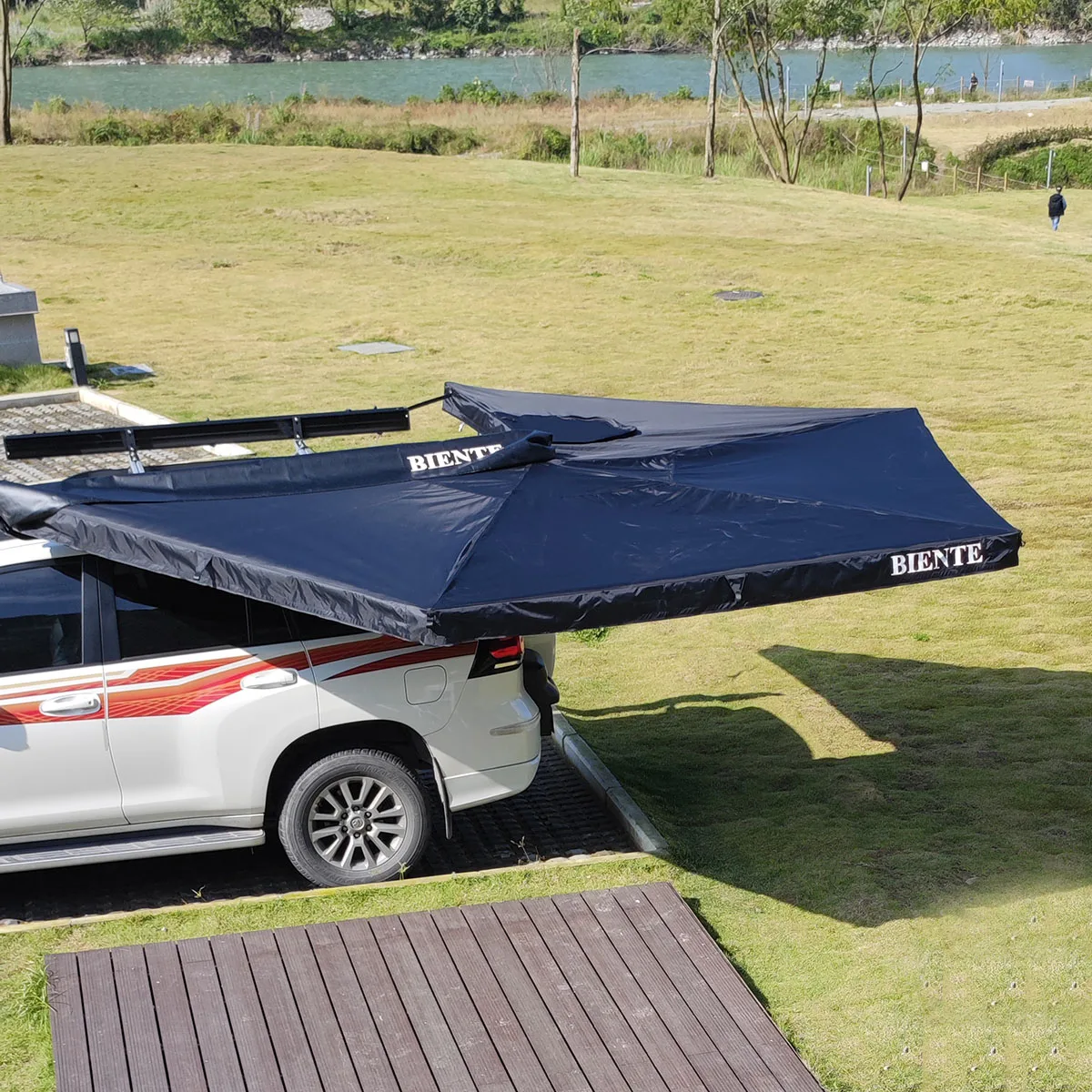 

4wd открытый кемпинг автомобиль боковой тент палатка водонепроницаемый 270 тент открытый боковой портативный автомобильный тент навес на заказ