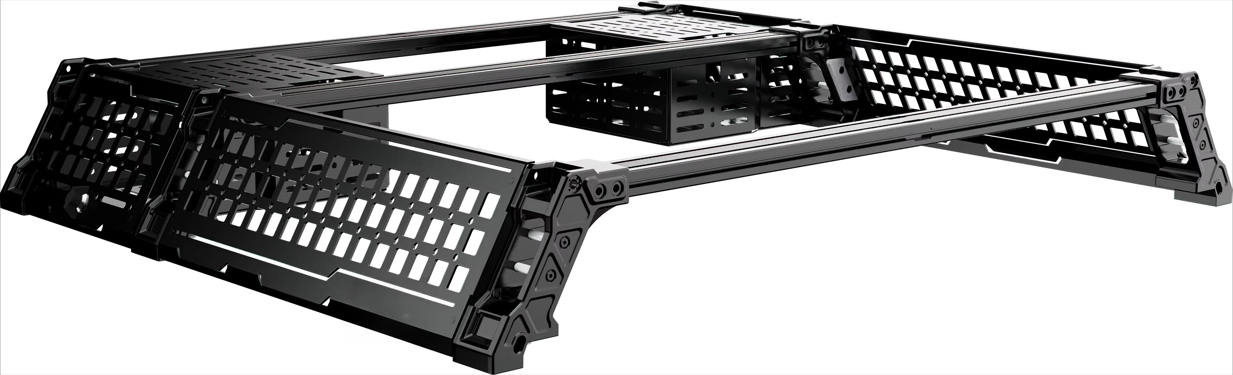 Off Road 4X4 Aluminium Alloy Integrated Pickup Roll bar Ranger Universal Truck Bed Roof Rack for ford Ranger