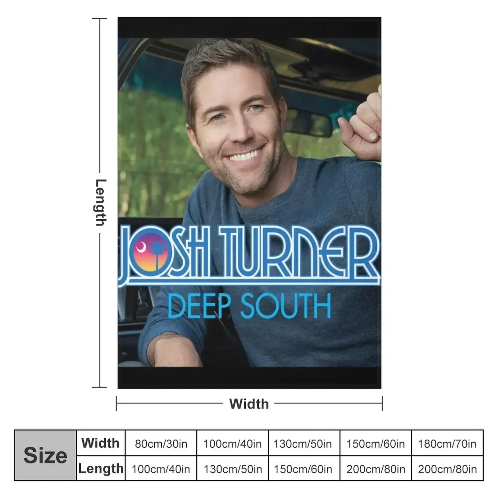 Josh Turner deep south Throw Blanket for sofa Hairys Blankets