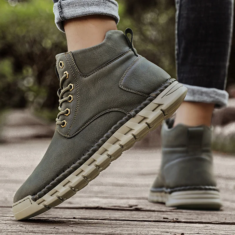 New Men Boots Autumn Winter Slippers Warm Men Shoes Sneakers Male Cotton Shoes Boots Men Sneakers Autumn  Winter Boots Unisex image 3