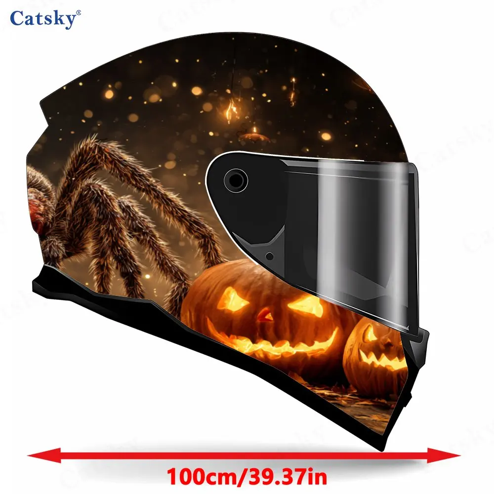 Brilliant Spider Pattern Helmet stickers , PVC Material Multifunctional Helmet Stickers, Scratch-Resistant & Fade-Proof, Easy to