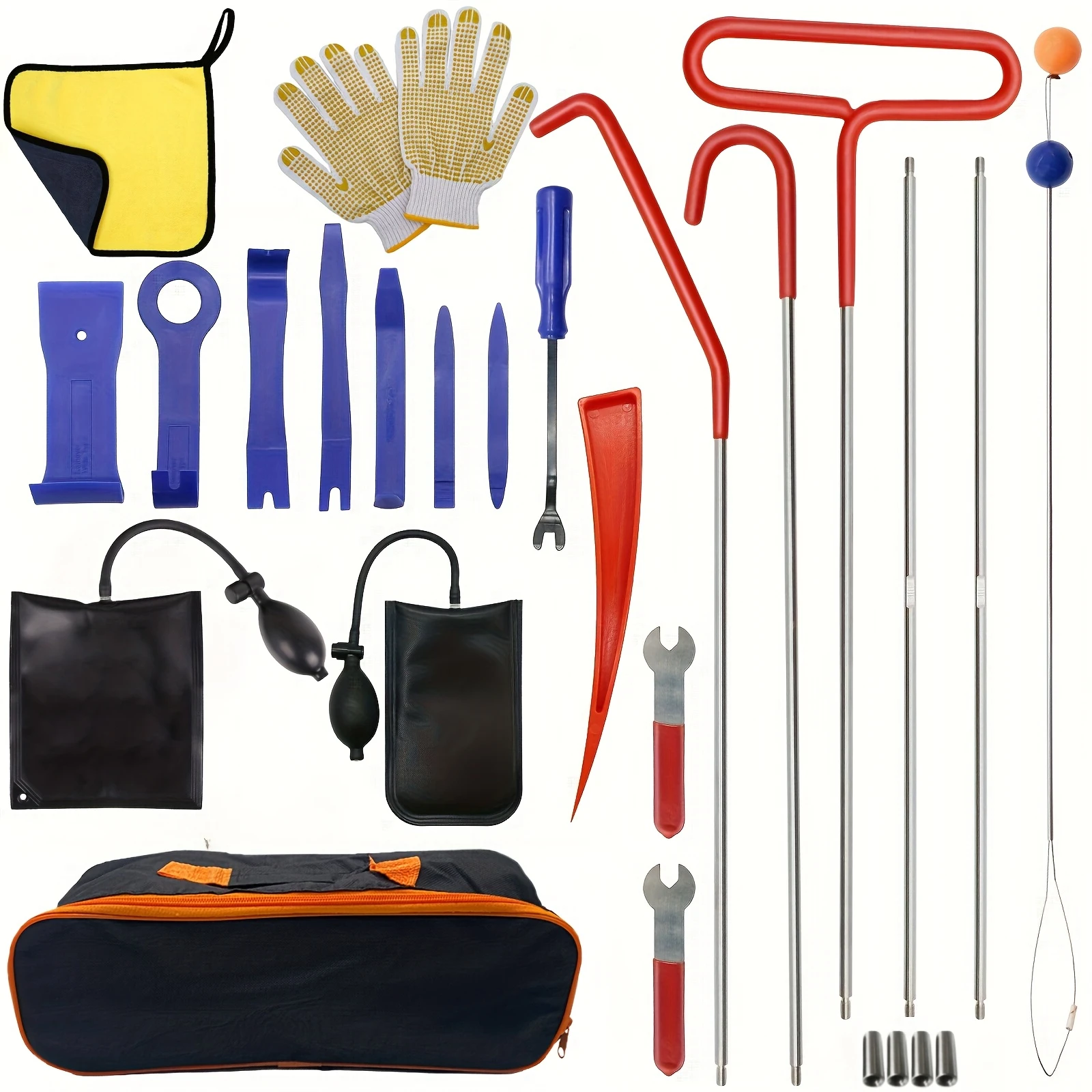 

New Car Emergency Hook Tree Cleaning Hook Trailer Box Hook Heavy Duty Rolling Door Hooks 5th Wheel Pin Puller Tool Kit