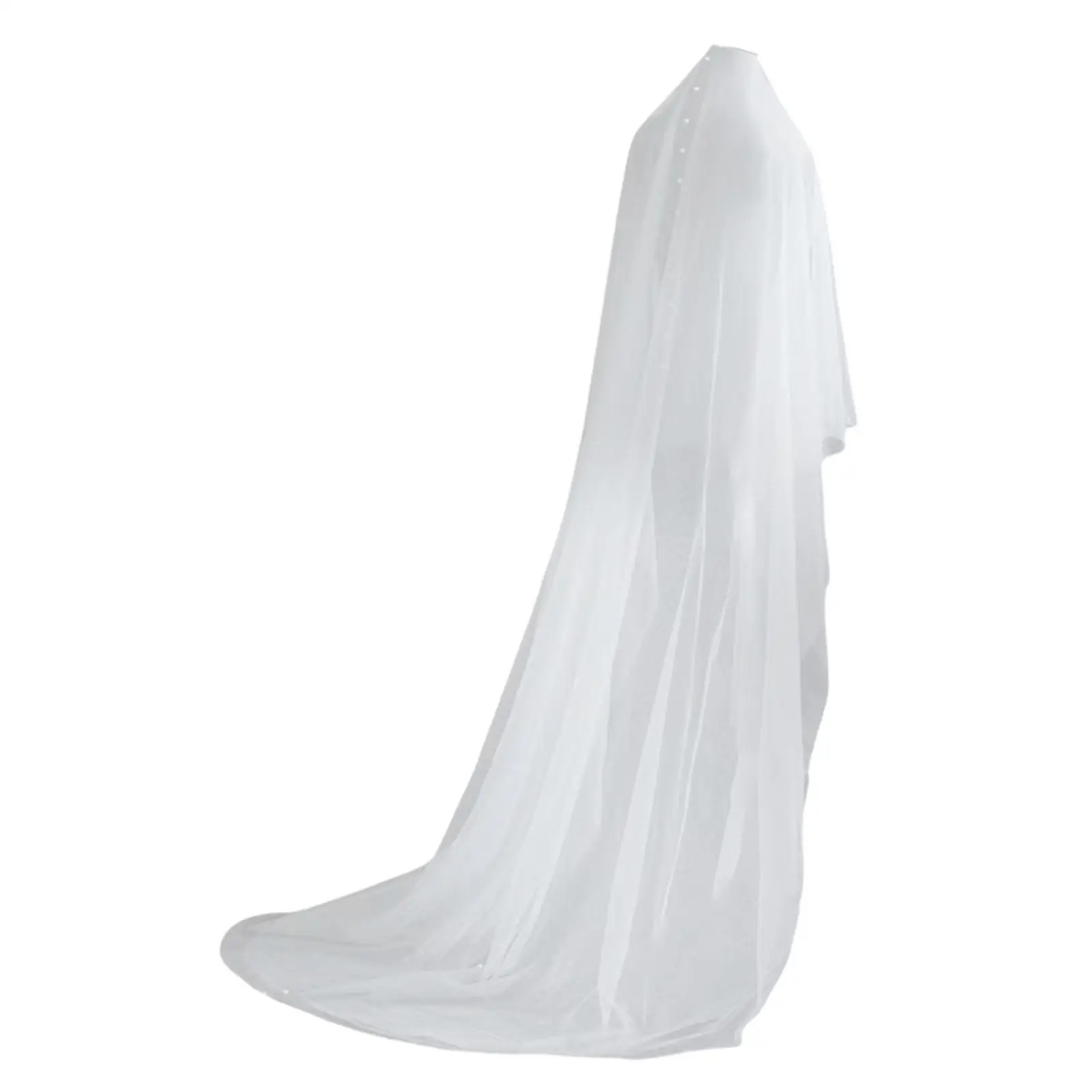 

Wedding Bridal 102.36'' Dress up with Pearl for Engagement Party Prom