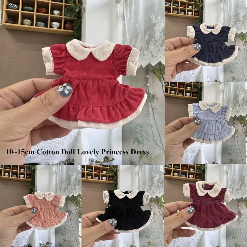 Accessories Doll Lovely Clothes with Headclip Printed Flower Decoration Princess Dress Cute 7 Colors Doll Dresses Clothes