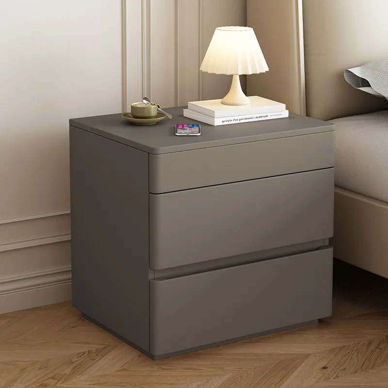 Hidden swipe Bedside tables card induction unlocking bedroom Storage locker home Comfortable mesita de noche room furniture