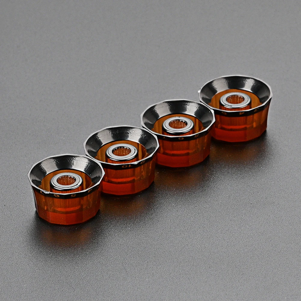 4Pcs Guitar Tone And Volume Knobs Lampshade Style Guitars Replacement Parts 6mm PRS Guitar Accessories