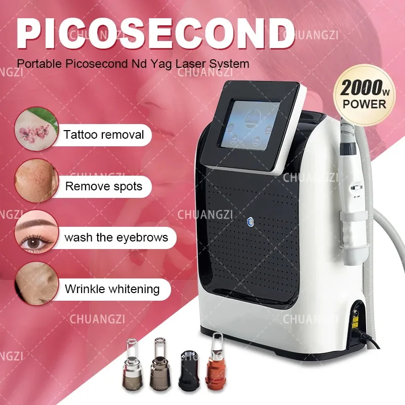 Professional Q Switch Nd Yag Laser Picosecond Tattoo Removal Machine Dark Spot Pigment Remove Tattoo Pico Laser