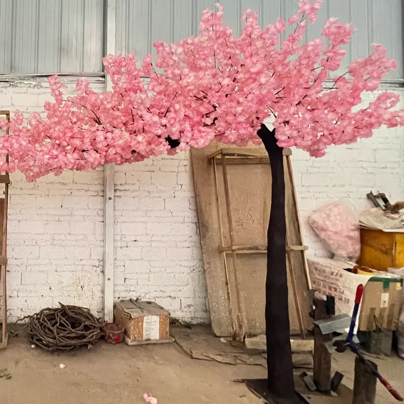 Artificial tree simulation large plant custom fake cherry, Party Backdrop Decor