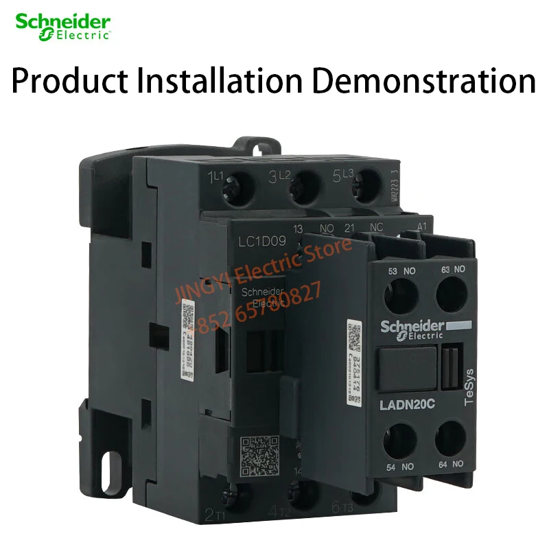 TeSys Deca Series de contactos auxiliares LADN20C 2NO 10A 690V AC se pueden utilizar en bucles de seguridad (contactos de espejo)
