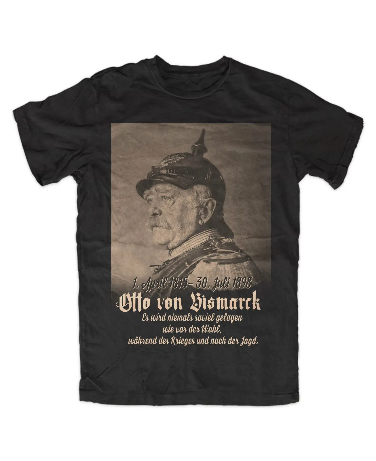 Otto von Bismarck premium t-shirt black quoted cult militaria Germany