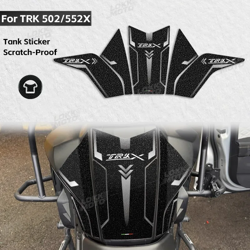 For TRK 502X 552X trk 502 552 2022-2025 Motorcycle Frosted Fuel Tank Pad Sticker Gas Cap Protect Decal Kit Decoration Accessorie