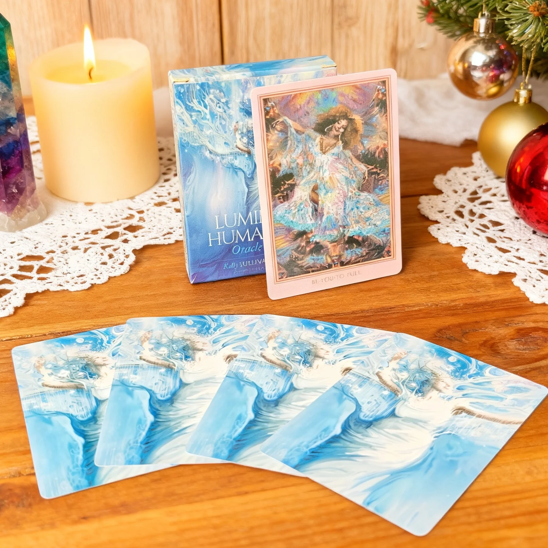10,4 cm x 7,3 cm Luminous Humanness Oracle Deck Kartenspiel 44-Karten-Oracle