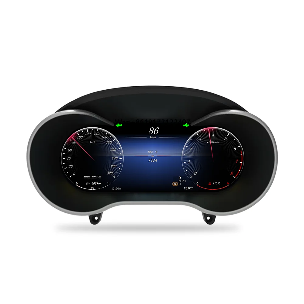 

12.3 Inch Full Digital Instrument Cluster Dashboard for C/GLC W205 2015-2018 NTG5.0/5.1, Smart Linux OS System