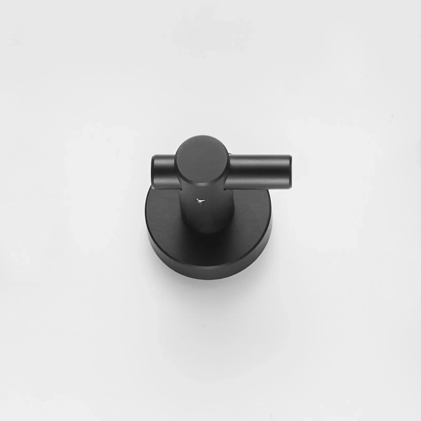 

Round Base Wall Hanging Hook with Screws- Matte Black Hook, 4 Pack, for Entry Shoe Cabinet, Wardrobe Bathroom Bedroom Furniture