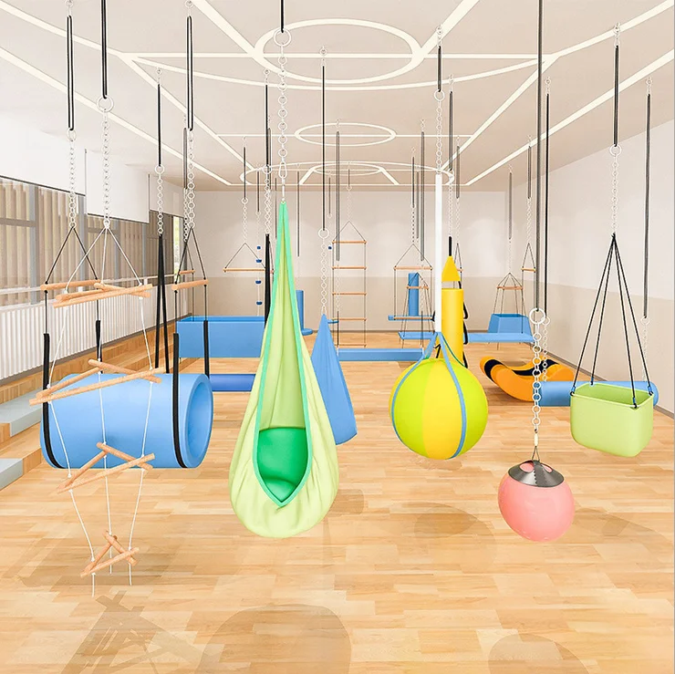 Sensory Swing Set, Hanging Swinging Equipment for Kids, Therapy Center Gym, Autism Sensory Room, Children Hospital Play Toy
