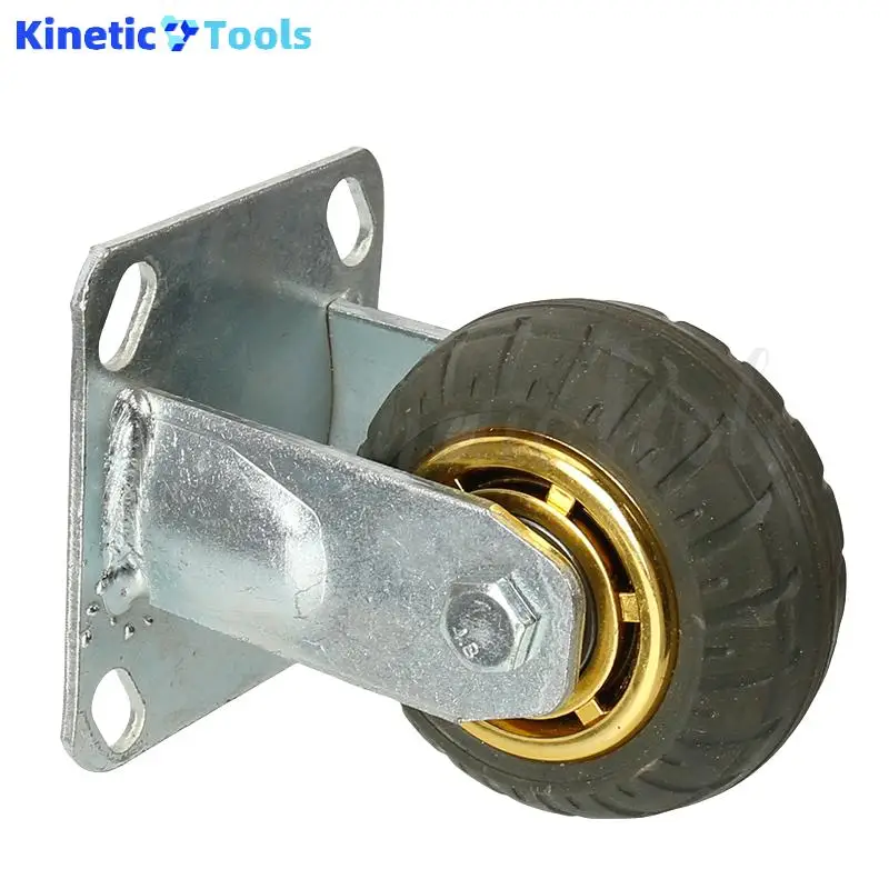 

Tool Trucks Shelves 4-Inch Fully Rubber Fixed Caster with Impact Absorption & Wear Resistance – Ideal for Food Trucks