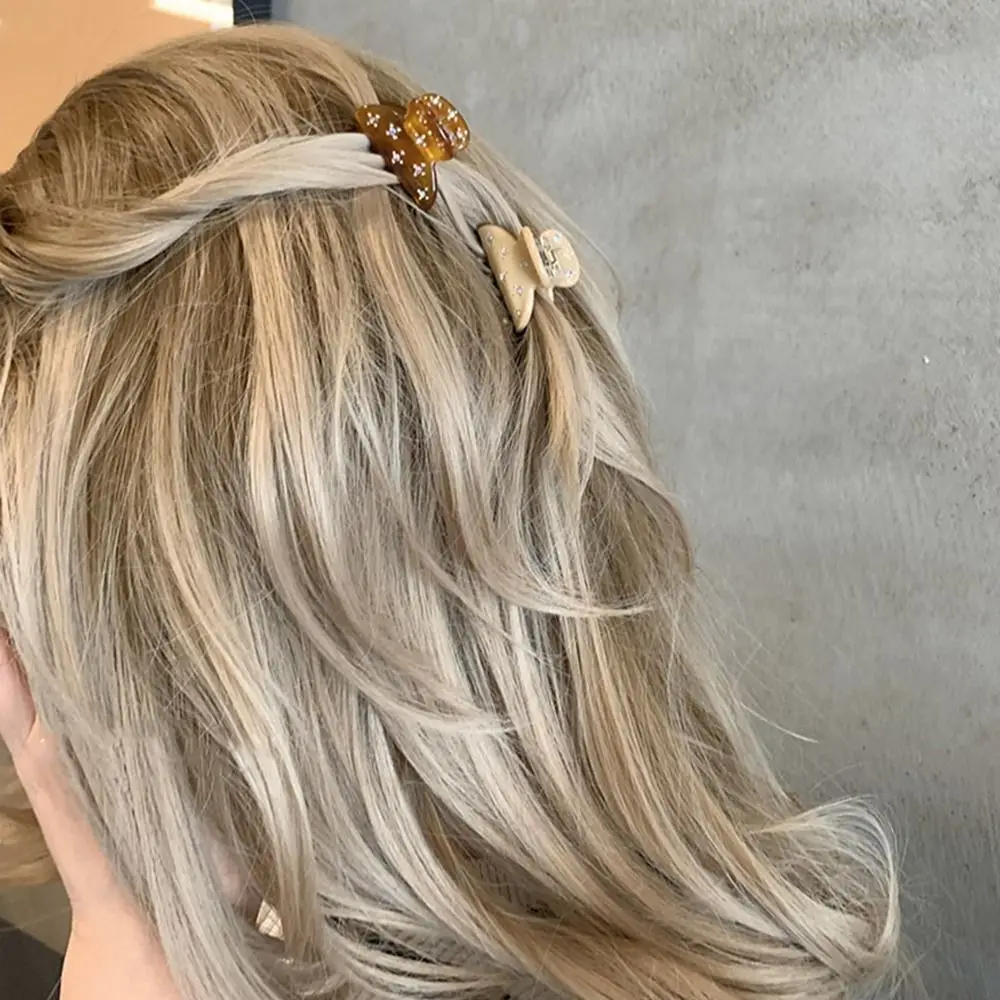 الأزياء حمض الخليك حجر الراين مشبك شعر كريستال Babysbreath خلات دبوس الشعر أغطية الرأس الهندسة مشبك شعر صغير السفر #3