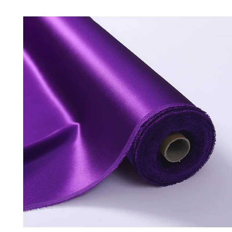 22 Momme 100% Pure Mulberry Silk Charmeuse Fabrics Textile Embroidery Garment Plain Satin Silk Fabric 100x114cm