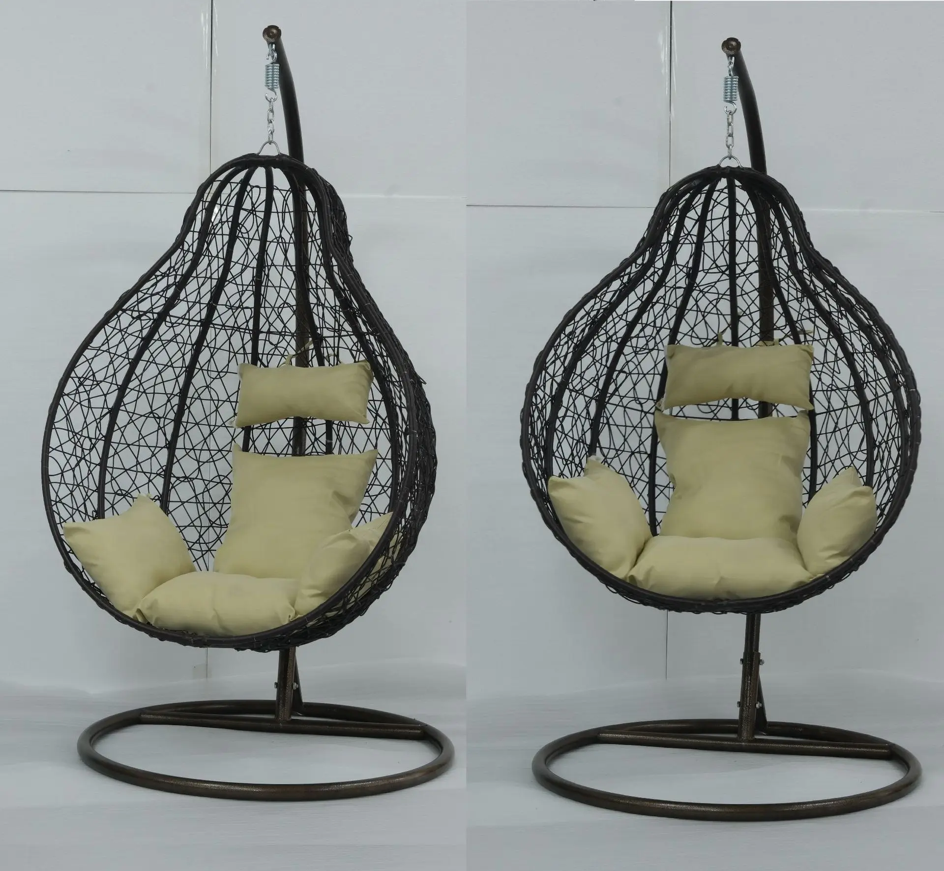 Hanging basket single hanging orchid bird\'s nest swing cushion hanging chair cushion rattan chair cradle thickened