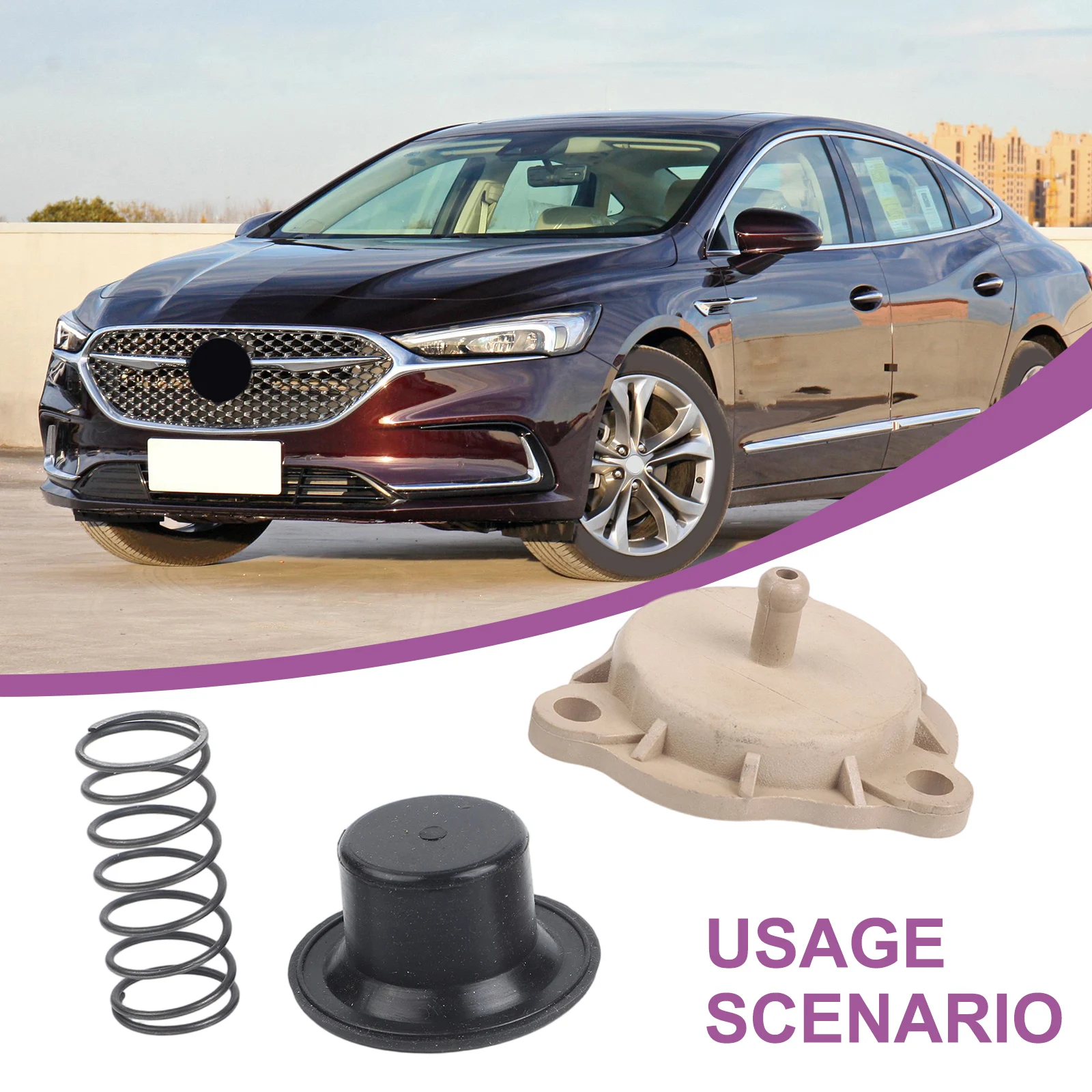 Engine Maintenance Black Beige Turbo Bypass Valve OE Replacement ABS Construction Wear-resistant Design For Chevy 2.0 07-16
