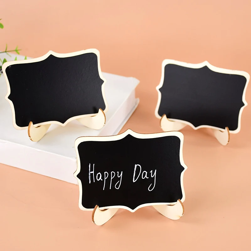 5/10pcs Chalkboard Mini Signs Blackboard Message Board Signs Table Place Card Signs For Home Birthday Wedding Party Decoration