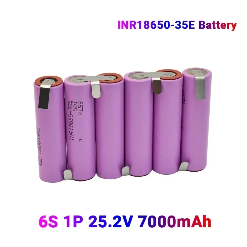 20A 18650 35E 3500mAh 7000mAh 3S 4S 5S 6S 8S 7.4V 12.6V 14.8V 18V 25.2V 29.6V لبطاريات مفك البراغي لحام البطارية