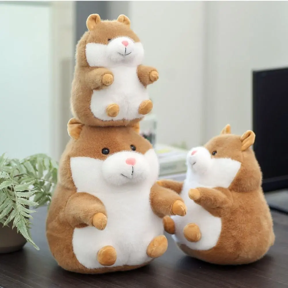 베개 장난감 PP 코튼 햄스터 장난감 부드럽고 푹신한 동물 쥐 베개 컬렉션 인형 햄스터 봉제 인형 어린이 소녀용