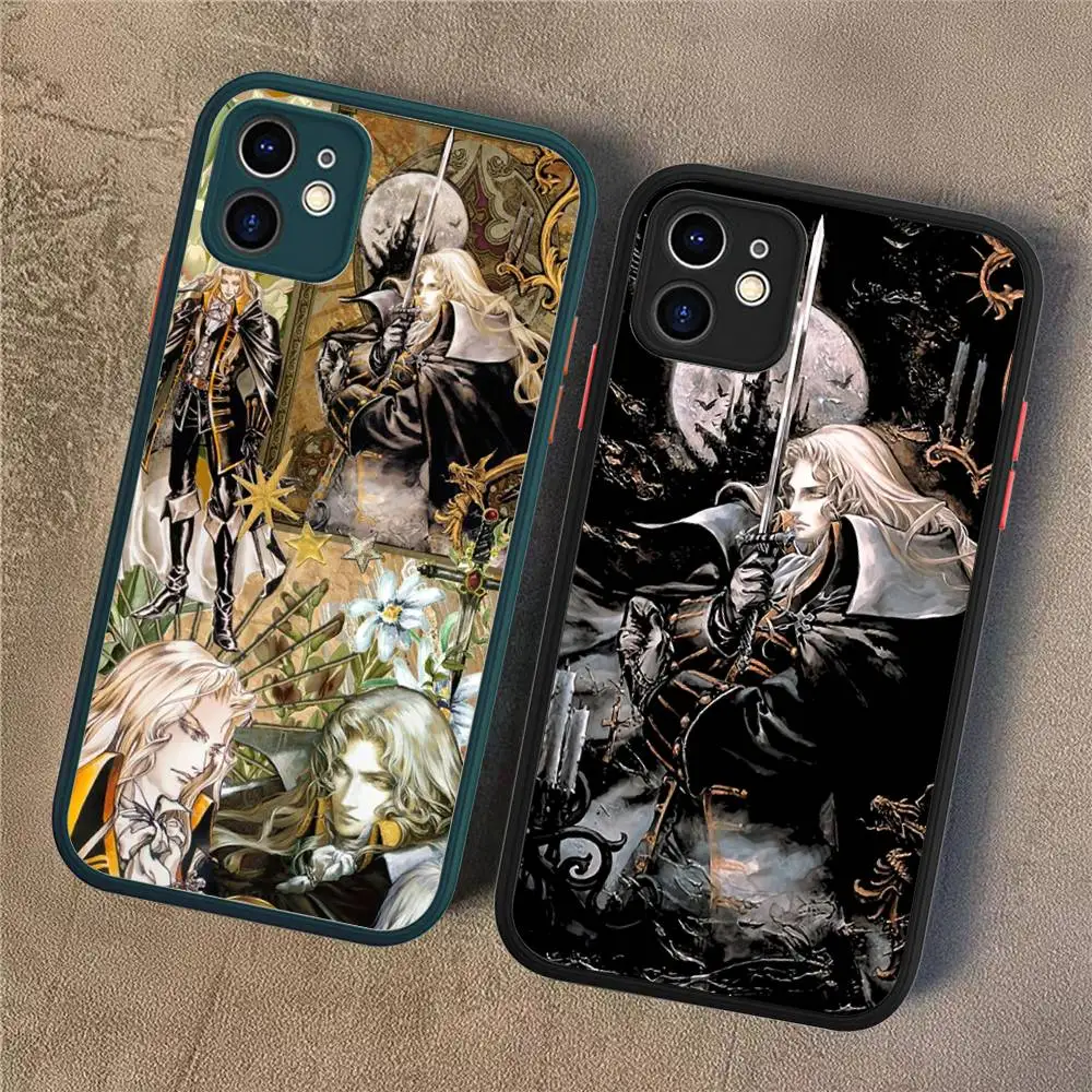 C-CastlevaniaS Alucard Matte Transparente Handyhülle für iPhone 16 15 14 13 12 11 Pro Max X XS Max Plus