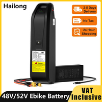 EU Stock 21700 Electric Bike Battery 48V 15AH/20AH/25AH 52V20AH Hailong Electric Bike Battery 35A BMS For 100W-1600W Motor EBike