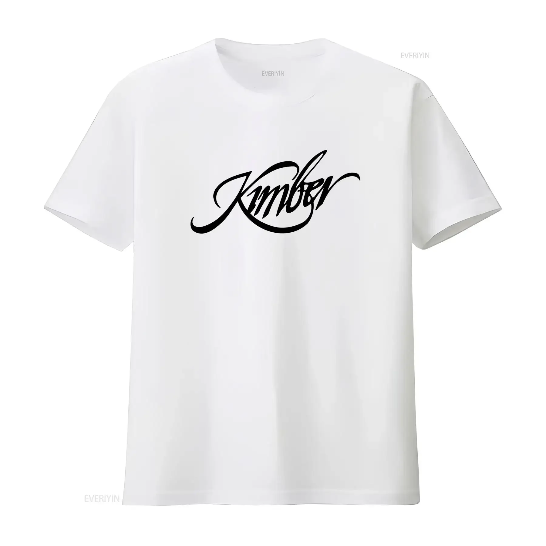 Kimber Guns Firearms Men's Grey T Shirt Print Size S to 5XL vintage Washed Casual Stylish Top For Everyday Wear graphic fashion