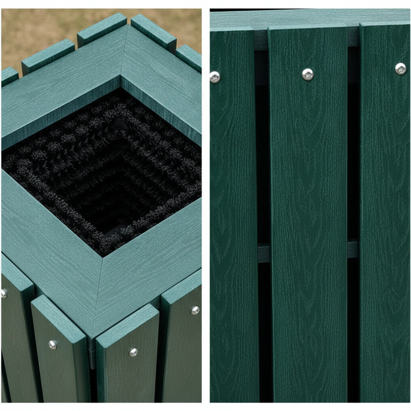 Golf Club Washer with Brush Outdoor Golf Club Washer Slatted Low-Maintenance for Driving Ranges, Clubhouse