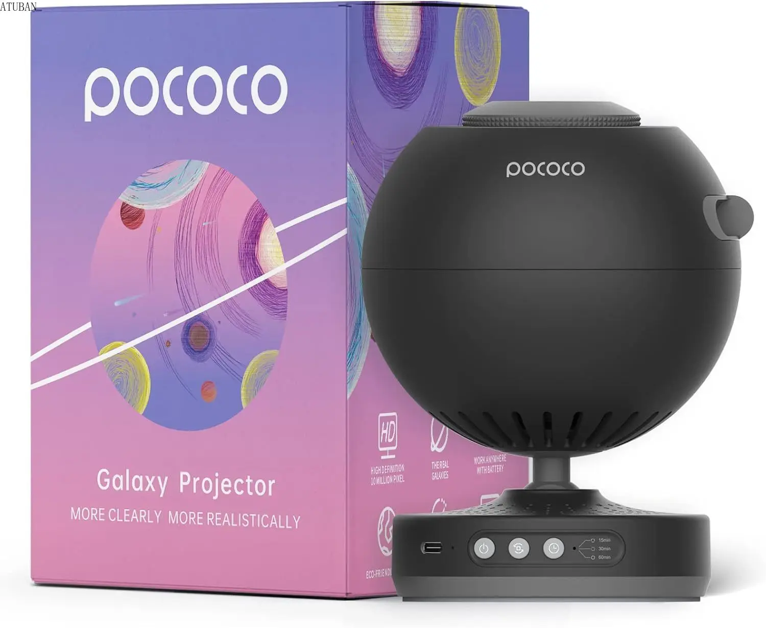 POCOCO Galaxy Star Projector for Bedroom with Replaceable Optical Film Discs, Kid's Corner - Discs (6 Pieces)