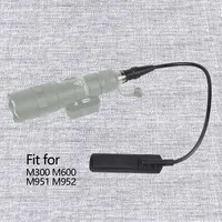 Tactical SureFire M300 M600 M951 M952 Series Weapon Flashlight SF Plug Remote Pressure Tape Tail Controller Switch For Hunting