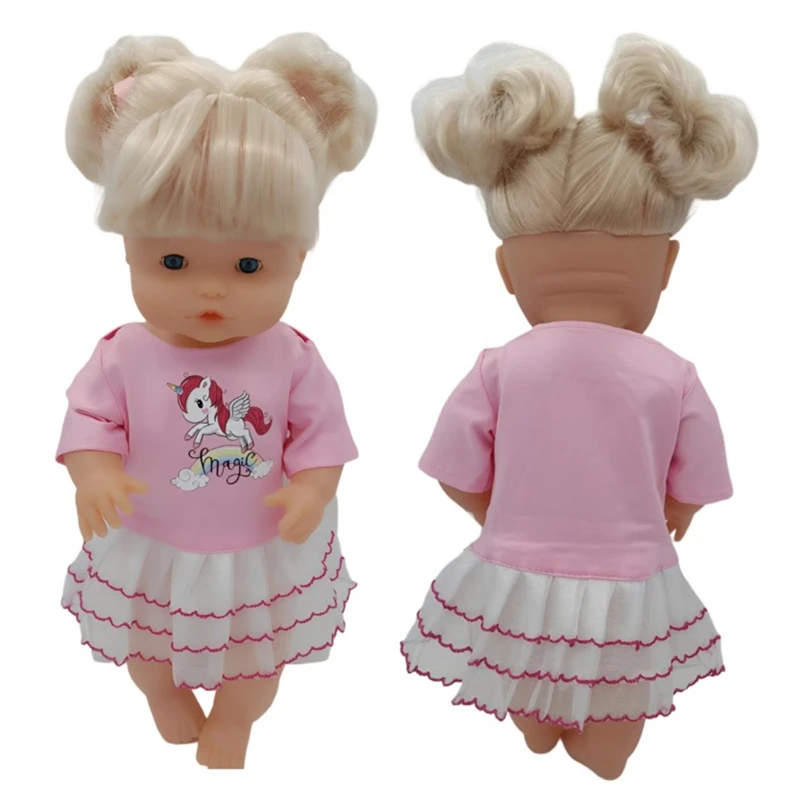 Doll Clothes 42cm Nenuco Clothes Fit 16 Inches New Baby Born Clothes Fashion Suit Dress Accessories DIY Baby Birthday Gift