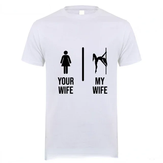 Men's Your Wife My  Gamer Graphic T-Shirt, Funny Gaming Shirt, Husband Gift, Youth Tops, Tee, Comics Tees