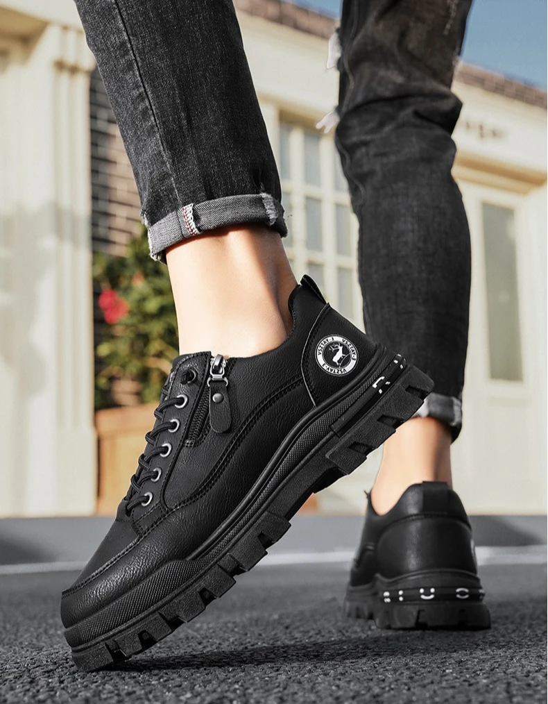 Herren Casual Sport Outdoor Wandern Trendy Fashion Street Bequeme Herren-Boardschuhe mit dicken Sohlen – Detail 6