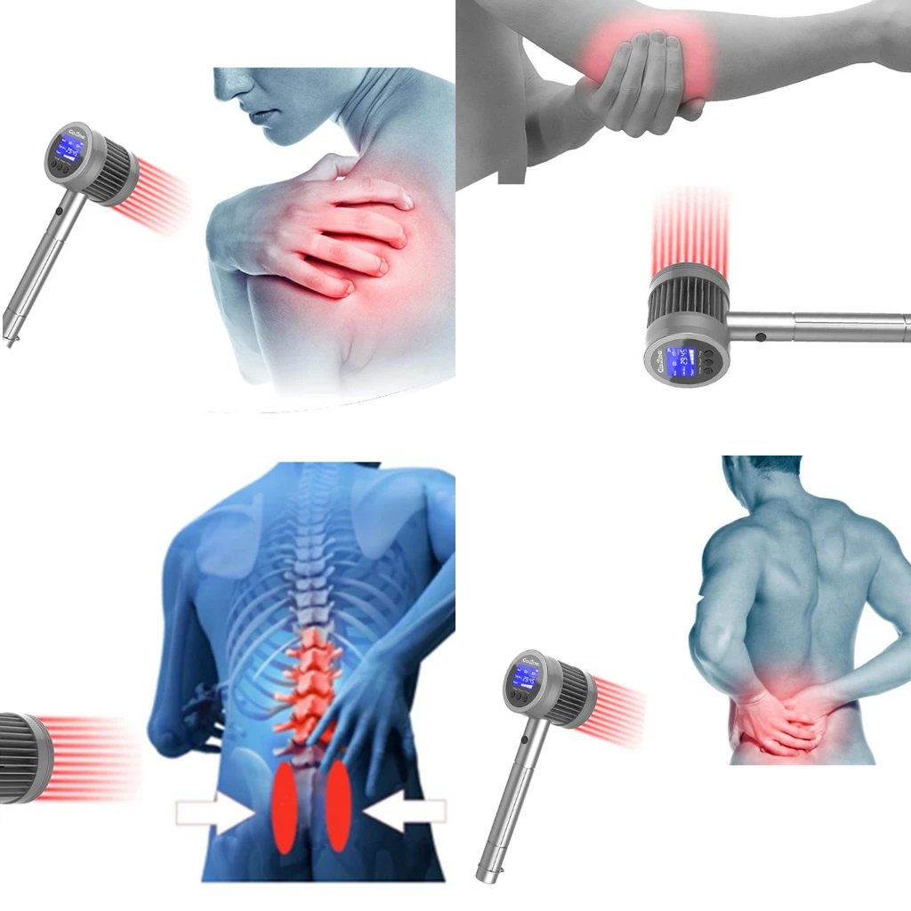 

Handheld LLLT Device: 6x808nm + 19x650nm LEDs for Effective Home Physiotherapy