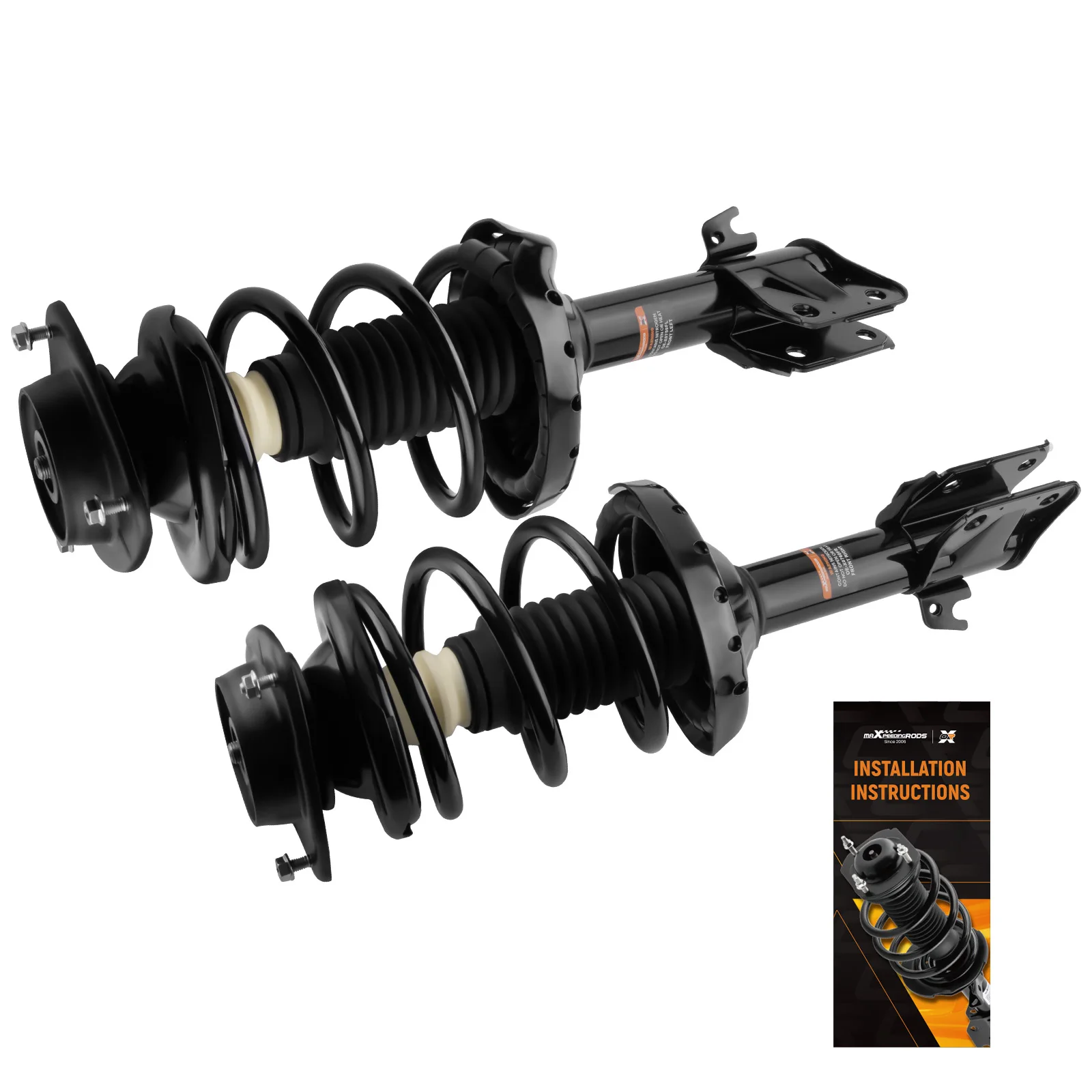 Pair Front Strut Spring For Subaru Forester 2.5LITER H4 2009 2010 2011 2012 2013