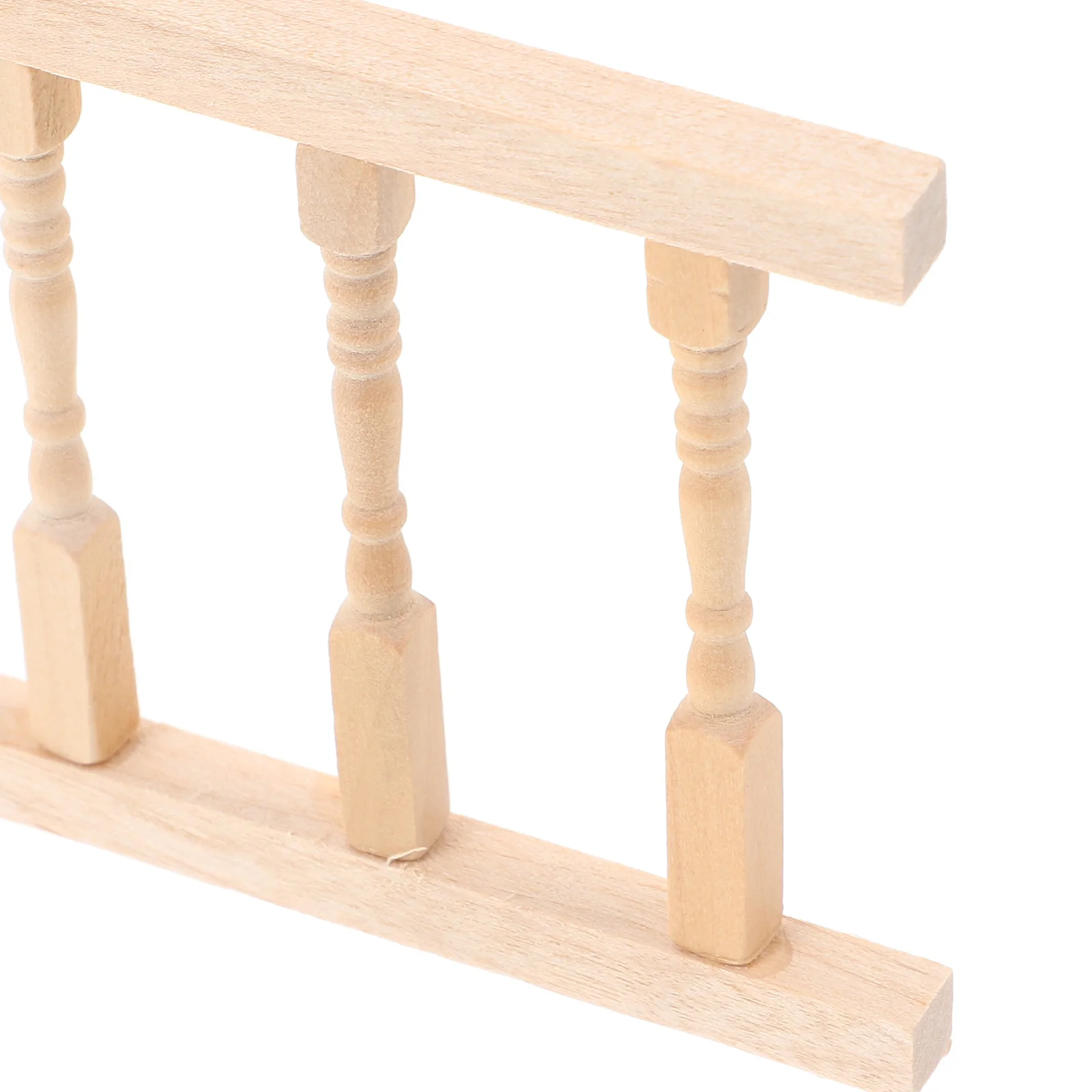 

30.5x7.5cm 1:12 Scale Miniature Wooden Fence Handrail for Tiny House Decor Elegant Small Fence Accessory High-Quality Crafted