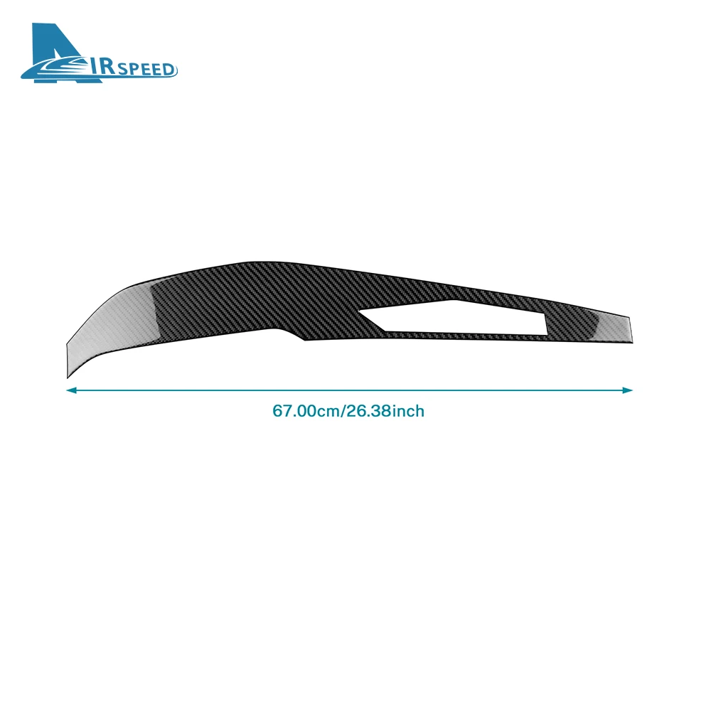 Real Soft Carbon Fiber Sticker For Ford Mustang GT Dark Horse EcoBoost 2024 2025 Instrument Panel Interior Trim Accessories