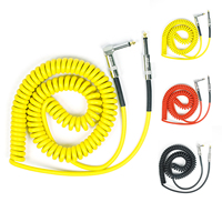 EROK 1/4 Inch Instrument Cable 90 Degree Right-Angled To Straight 6.35mm Male Stereo Audio Cord for Electric Guitar Bass