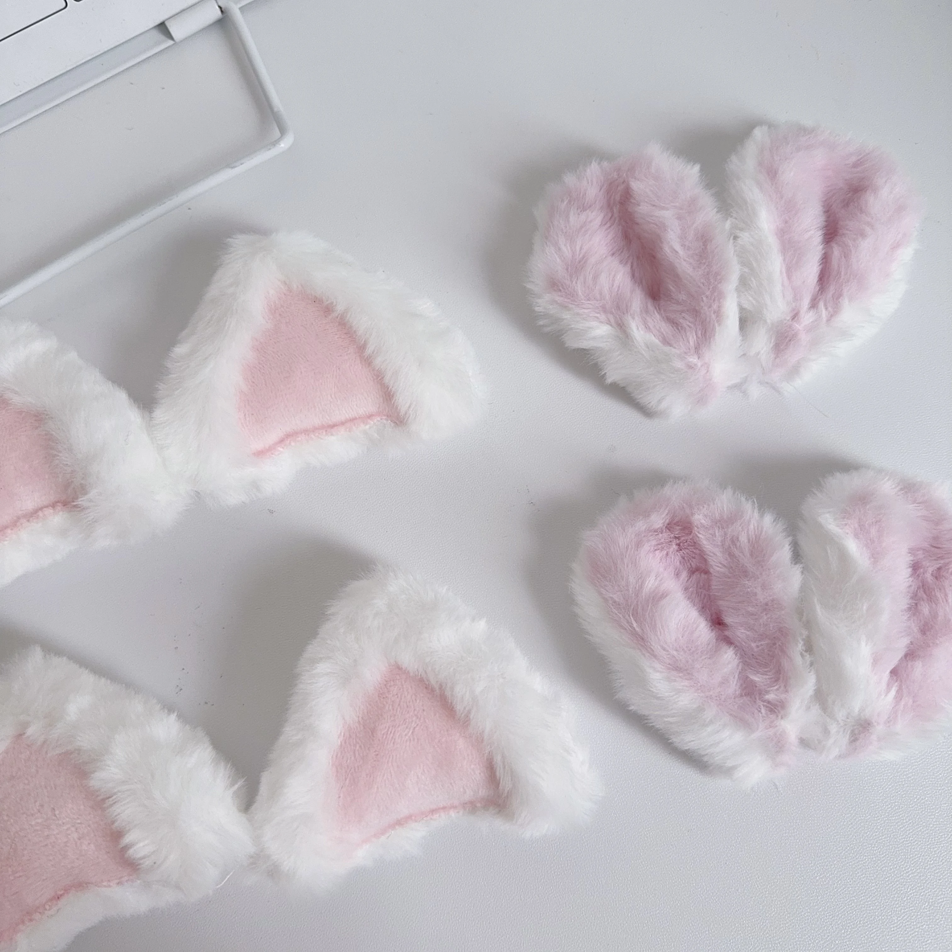 

Плюшевые кроличьи уши, головной убор с кошачьими ушками, треугольник с ушками животных, трехмерная заколка для волос ручной работы, аксессуары, одежда, сделай сам, длинные h