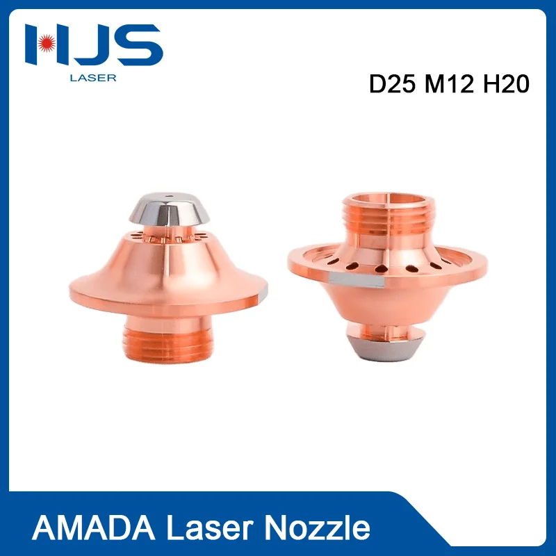 10Pcs/Lot Amada High-speed Cutting Nozzle Heat Dissipation Type Copper Nozzle Water-cooled Machine For Laser Cutting Head
