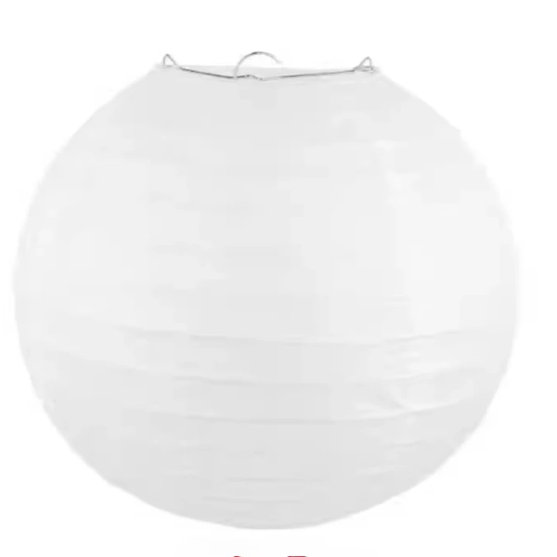 4/6/8/10/12/14/16 Inch White Round Chinese Paper Lantern Wedding Decoration DIY Kindergarten Graffiti Painting Creative Supplies - Detail 1
